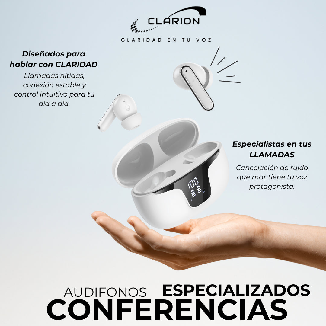 Audífonos ESPECIALIZADOS en Conferencias CLARION - Audio Descuentos