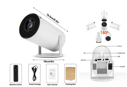 PROYECTOR HY300 SMART ANDROID WIFI BLUETOOTH PORTÁTIL HD - Audio Descuentos