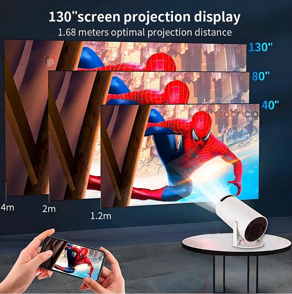PROYECTOR HY300 SMART ANDROID WIFI BLUETOOTH PORTÁTIL HD - Audio Descuentos