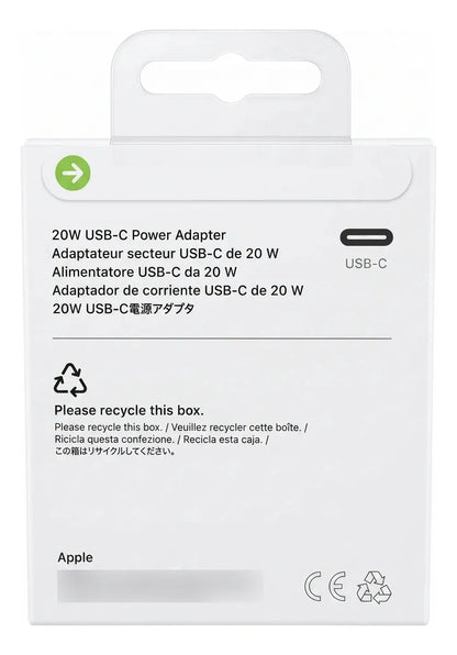 CUBO ADAPTADOR USB-C CARGADOR 20W FULL ORIGINAL 1.1