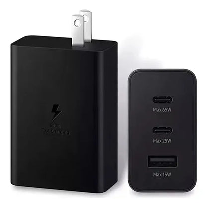 Cargador Turbo Samsung 65W Trio - Audio Descuentos