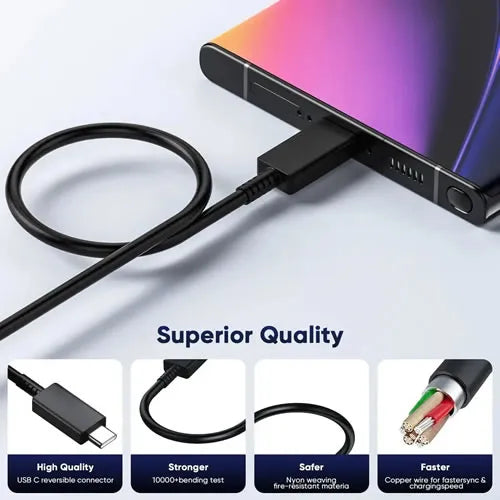 Cable Carga 5 Amp USB C X C Ultra Rápida 100w / 1.8 mts - Audio Descuentos