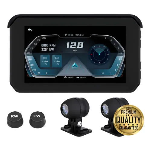 Pantalla Moto Navegador  Play Camaras Tpms - Audio Descuentos